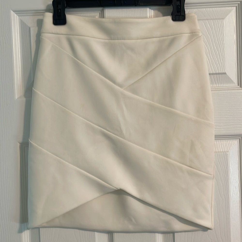 Express Ivory Mini Skirt